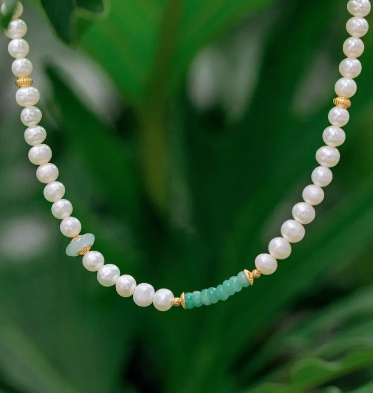 新中式系列天然翡翠珍珠项链&手链